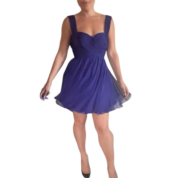 Jovani Mini Dress Purple - Picture 3 of 6